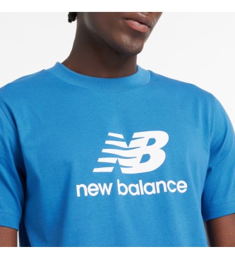 New Balance Sport Essentials Majica z logotipom modra