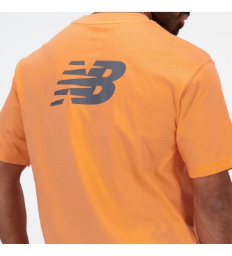 New Balance Koszulka Sport Essentials Logo pomarańczowa