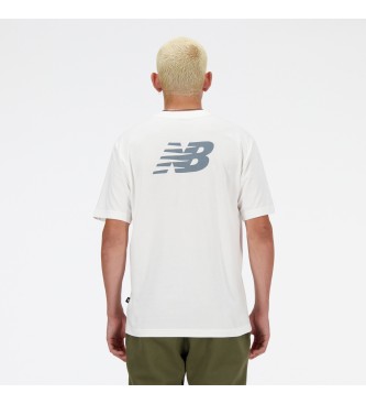 New Balance Sport Essentials t-shirt med logotyp vit