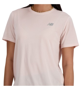 New Balance Camiseta de atletismo rosa