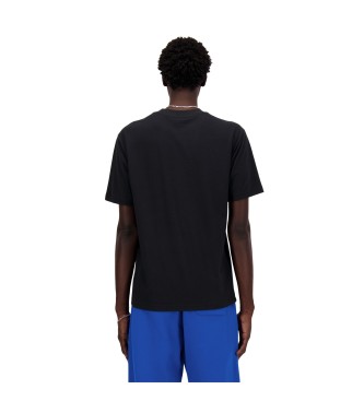 New Balance T-shirt desportiva bsica em algodo preto