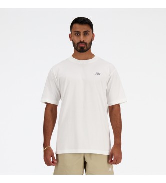 New Balance T-shirt de sport en coton basique blanc