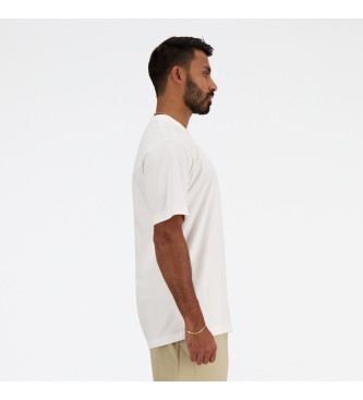 New Balance T-shirt de sport en coton basique blanc