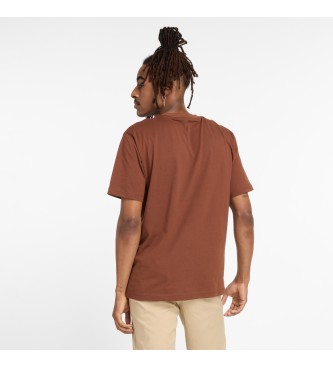 New Balance Basic brown cotton sports T-shirt