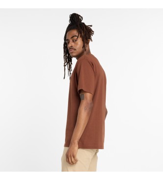 New Balance Basic brown cotton sports T-shirt