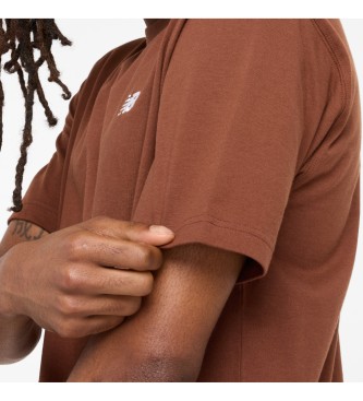 New Balance Basic brown cotton sports T-shirt