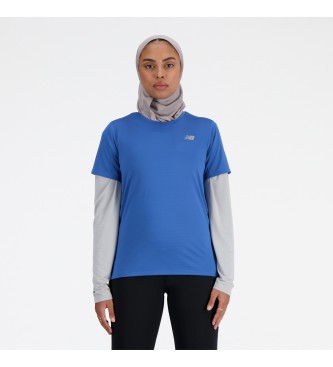 New Balance T-shirt sportiva blu Essential