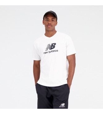 New Balance T-shirt Essentials Stacked bianca