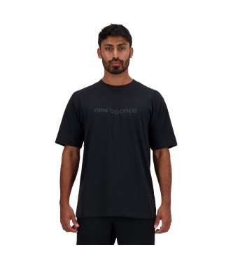New Balance Hyperdensity grafisch t-shirt zwart