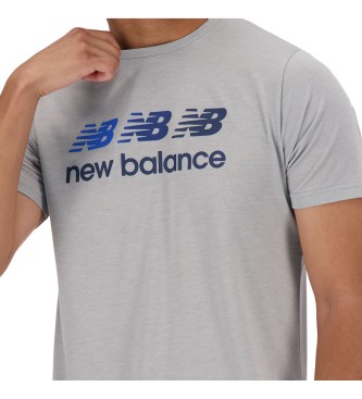 New Balance Majica Sport Essentials Heathertech siva