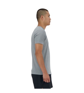 New Balance Sport Essentials Heathertech grafisch t-shirt grijs