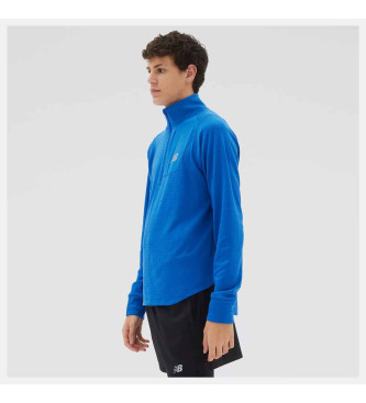 New Balance Heat Grid Half Zip T-shirt bl