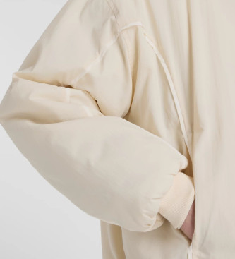 New Balance Giubbotto bomber in tessuto beige rivisitato