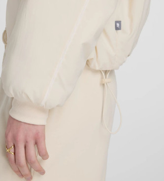 New Balance Giubbotto bomber in tessuto beige rivisitato