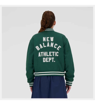 New Balance Sportswear Greatest Hits varsity jacket green