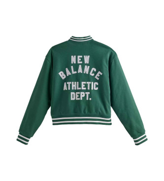 New Balance Sportswear Greatest Hits varsity jacket green