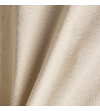 New Balance T-shirt  logo circulaire beige