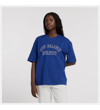 New Balance T-shirt a maniche corte stampata blu