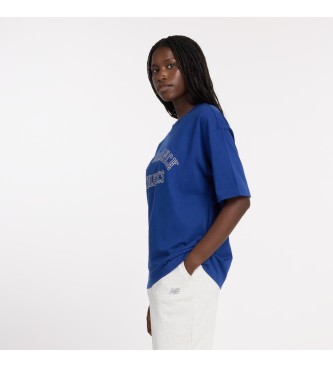 New Balance T-shirt a maniche corte stampata blu