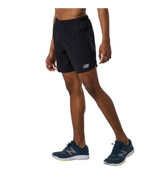 New Balance Pantaln corto Impacto Run 7 negro