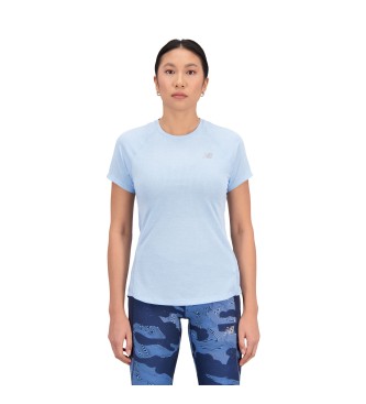 New Balance Impact Run T-shirt blauw