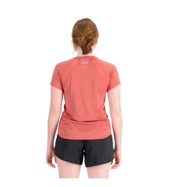 New Balance Impact Run coral T-shirt