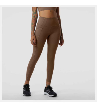 New Balance Legging Vorm Schild bruin