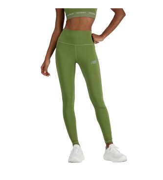 New Balance Legging elegante de talle alto 27 verde