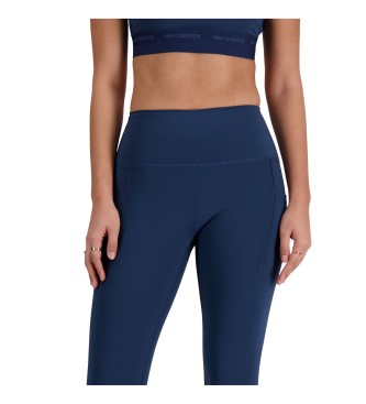 New Balance Legging elegante tascabile a vita alta 27 Navy