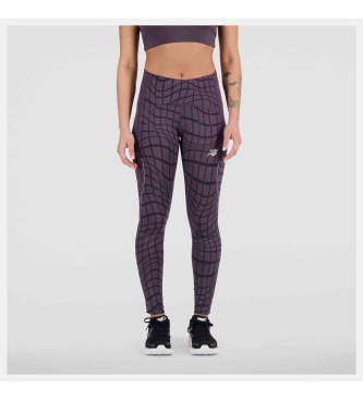 New Balance Leggings lilla Impact Run