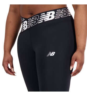 New Balance Panty 7/8 met hoge taille zwart