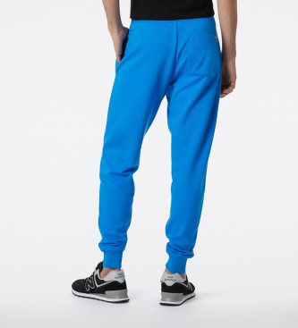 New Balance Pantalones Essentials Staked Logo azul
