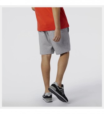 New Balance Shorts NB Essentials Empilhados Logotipo cinzento