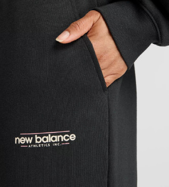 New Balance Pantalon large en polaire rinvent noir