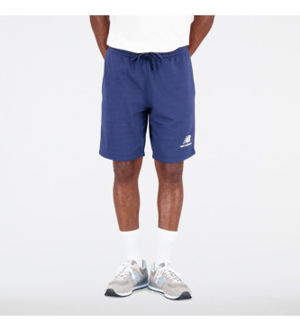 New Balance Essentials Stacked Logo French Terry Shorts bl