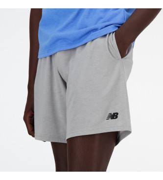 New Balance Sport Essentials Heathertech 7 grey shorts