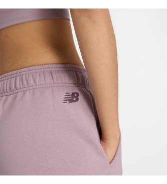 New Balance Joggingbukser i grafisk fleece, pink