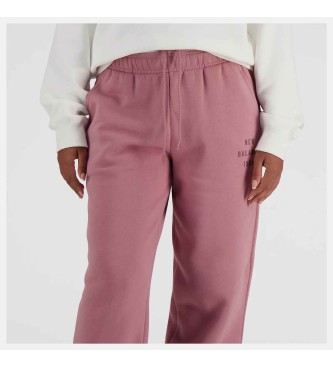 New Balance Pantalon de jogging Icon Collegiate rose