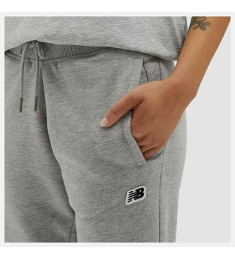 New Balance Broek Klein logo grijs