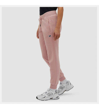 New Balance Broek Klein logo roze