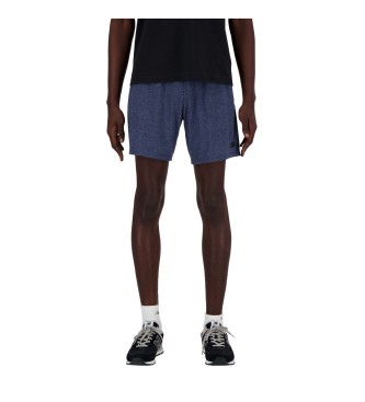 New Balance Sport Essentials Heathertech 7 navy shorts