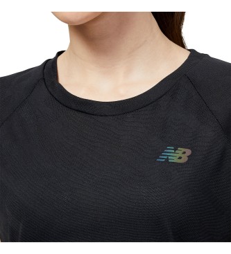 New Balance Camiseta Q Speed Jacquard negro
