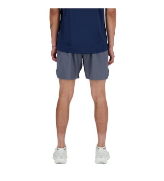 New Balance Kratke hlače RC 7 sive barve