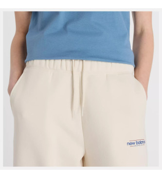 New Balance Reimagined Fleece-Fass-Hose beige