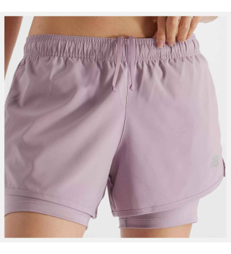 New Balance Short violet Sport Essentials 2-in-1 3