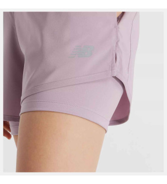 New Balance Short violet Sport Essentials 2-in-1 3