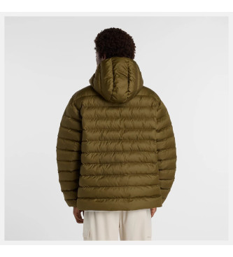 New Balance Sport Essentials Puffer jakna s kapuco zelena