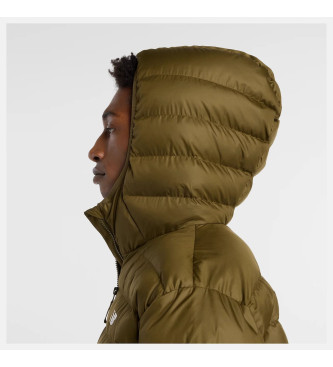 New Balance Sport Essentials Puffer jakna s kapuco zelena