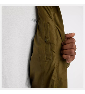 New Balance Sport Essentials Puffer jakna s kapuco zelena