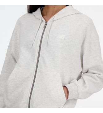 New Balance Sport Essentials Fleece Fleece Full Zip Sweatshirt grey